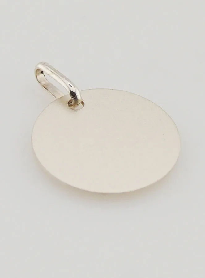 Medaille Profiel Maria - Zilver en Goud - 17mm (pic 4)