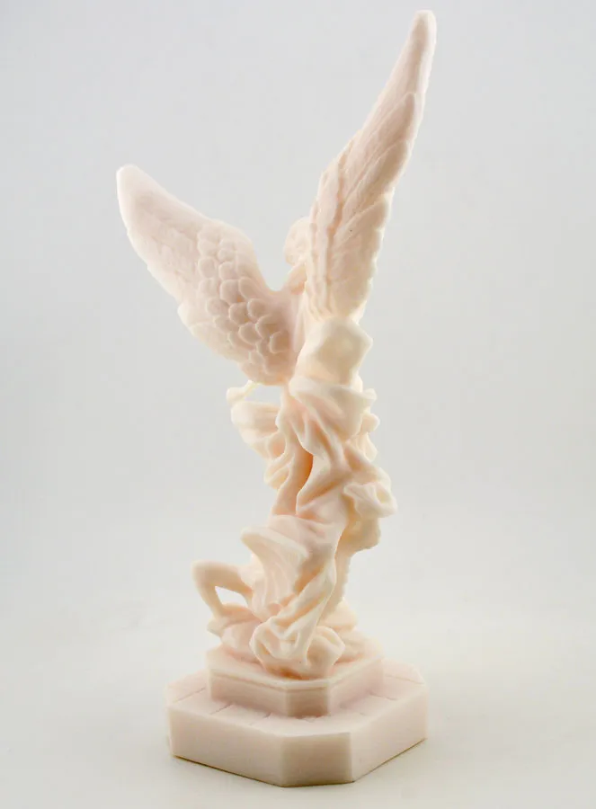 Beeld Heilige Aartsengel Michaël van Albast - 23 cm (pic 4)