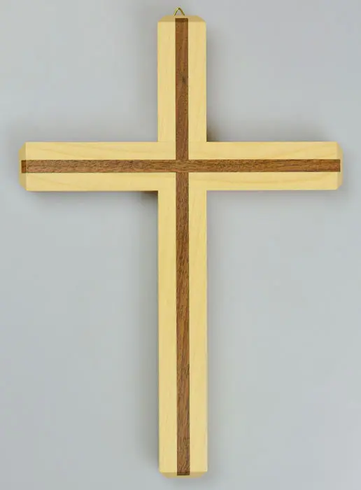 Kruis Jezus van Hout Handgemaakt 2 Kleuren - 22 cm (pic 2)