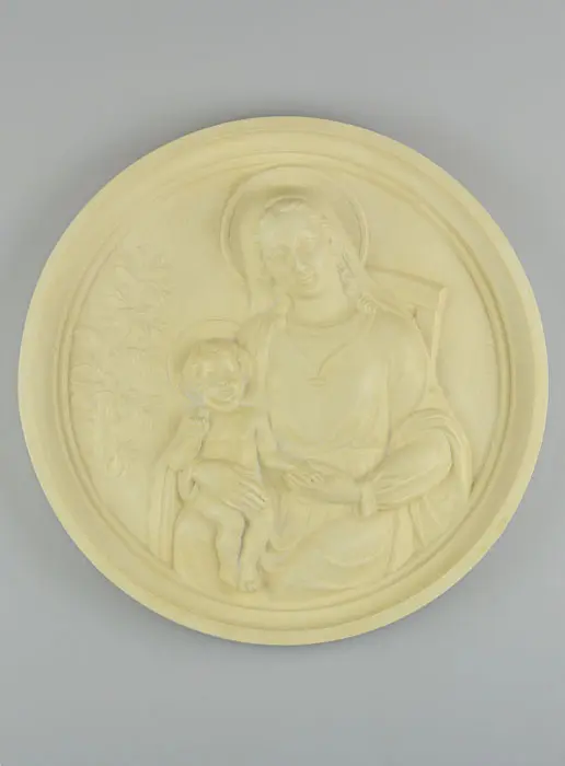 Icoon Bas-Reliëf Onze Lieve Vrouw van de Vrede - 24 cm (pic 2)