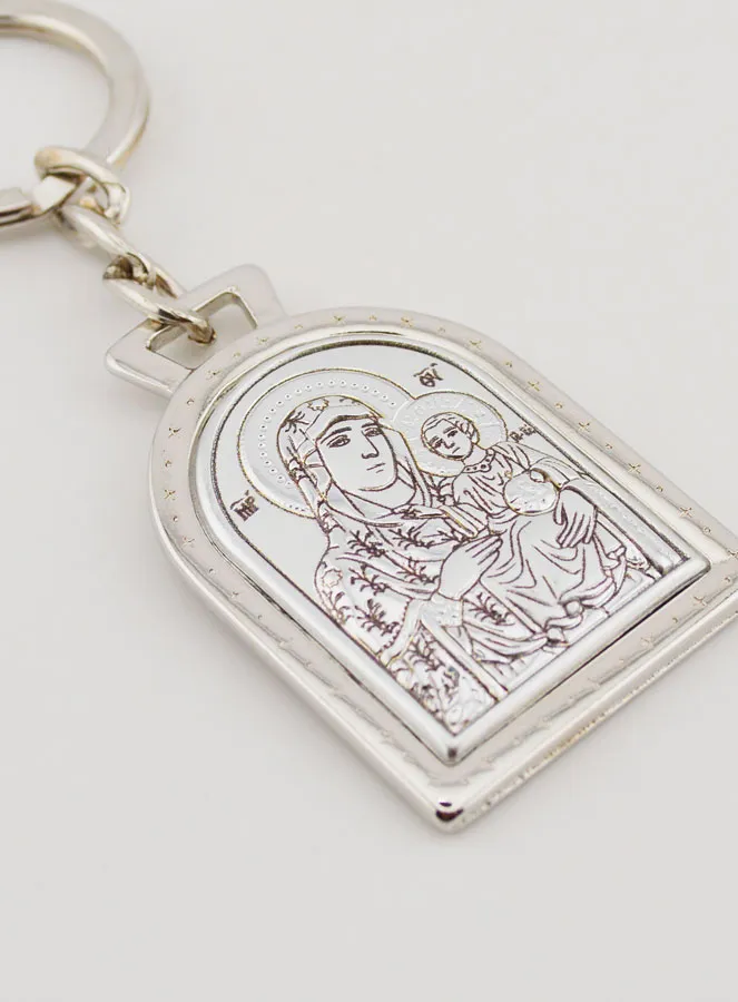 Sleutelhanger Onze Lieve Vrouw van Jeruzalem - Echt Zilver - 5 cm (pic 3)