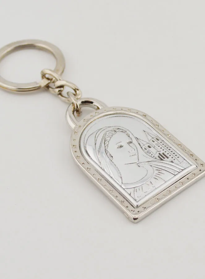 Sleutelhanger Onze-Lieve-Vrouw van Medjugorje - 925 Zilver - 5 cm (pic 3)