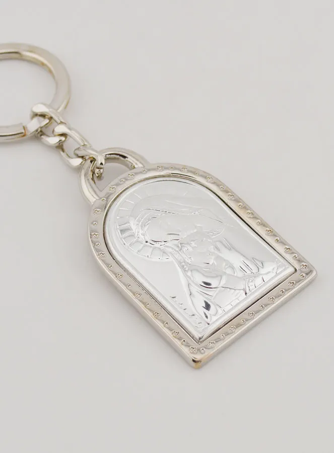 Sleutelhanger Moeder Gods van Tederheid - Echt Zilver - 5 cm (pic 3)