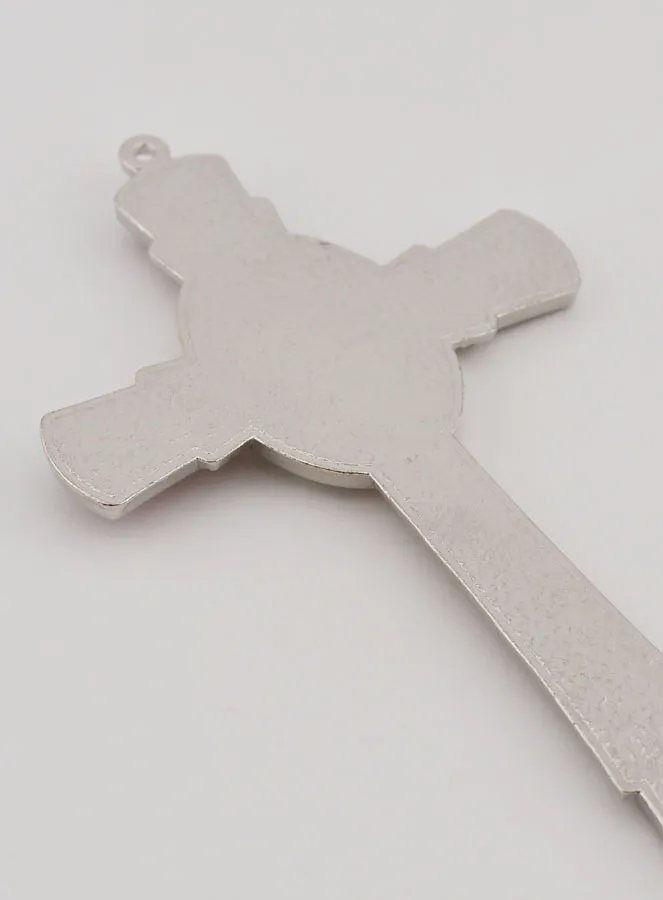 Kruis Lourdes Rood 10 cm - Medaille Verschijning Maria van Lourdes (pic 4)