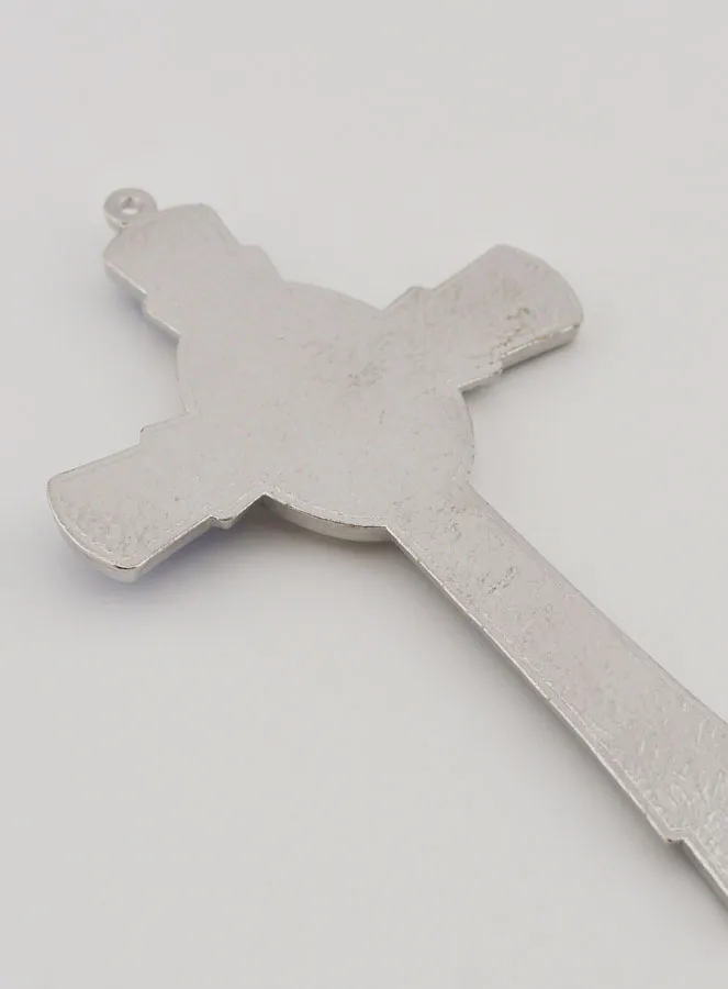 Kruis Lourdes Blauw 10 cm - Medaillon Verschijning Maria van Lourdes (pic 4)