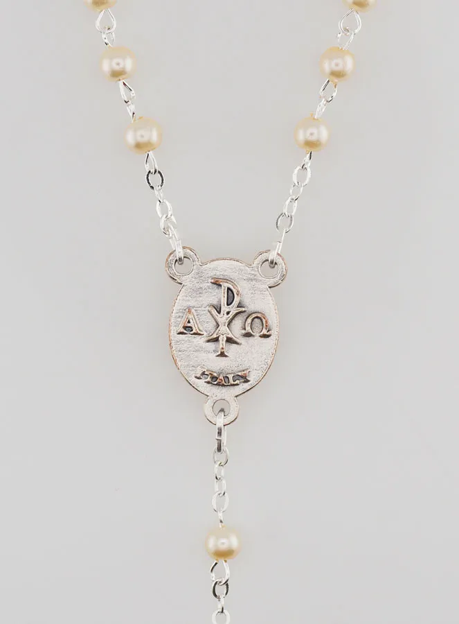 Rozenkrans Eerste Communie Zilver + Hanger (pic 4)