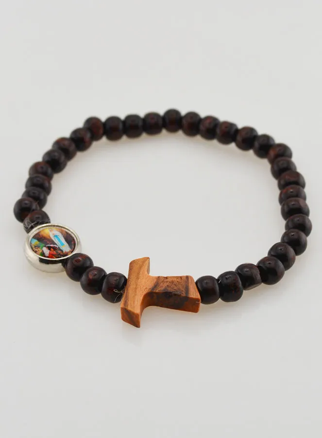 Armband Tientje Hout Tau Kruis (pic 3)