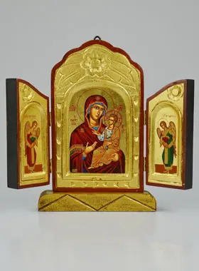 Icoon Drieluik Maria bij de Poort van de Hemel - 26 cm (pic 1)