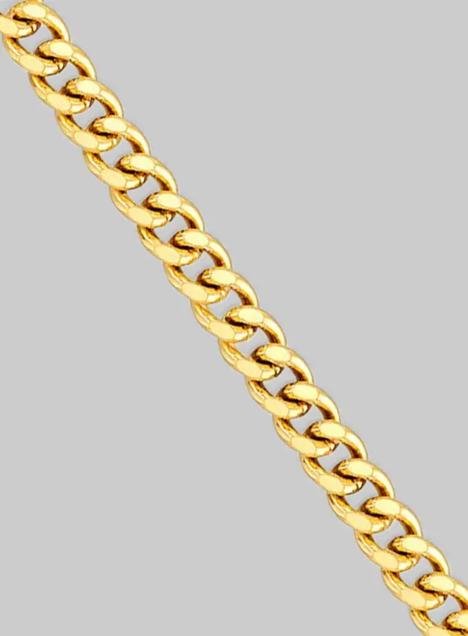 Ketting Gourmet Schakel - Verguld 38cm (pic 3)
