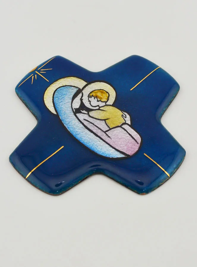 Vierkant Mozaïek Kruis Heilige Maria met Kind Jezus (pic 3)
