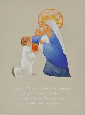 Communieplaatje - Maria Zegen (pic 1)