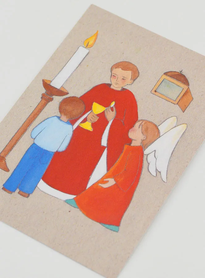 Communie Prentje Engel Rood (pic 4)