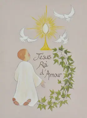 Communie Plaatje - Jezus Koning van Liefde (pic 1)