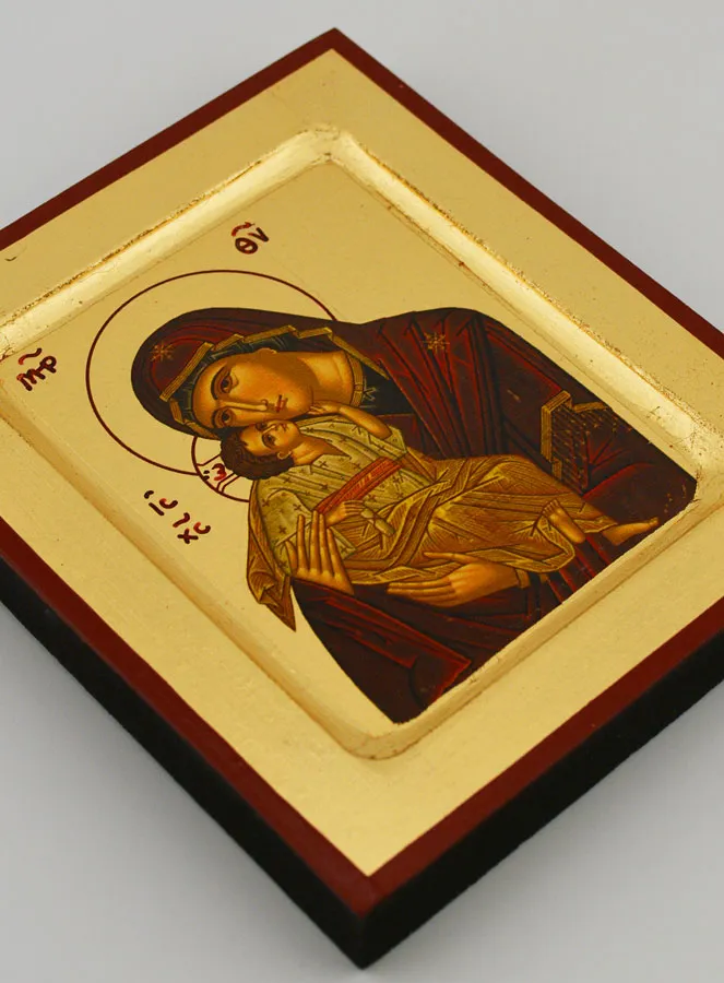 Icoon Moeder Gods van de Tederheid Bladgoud (pic 3)