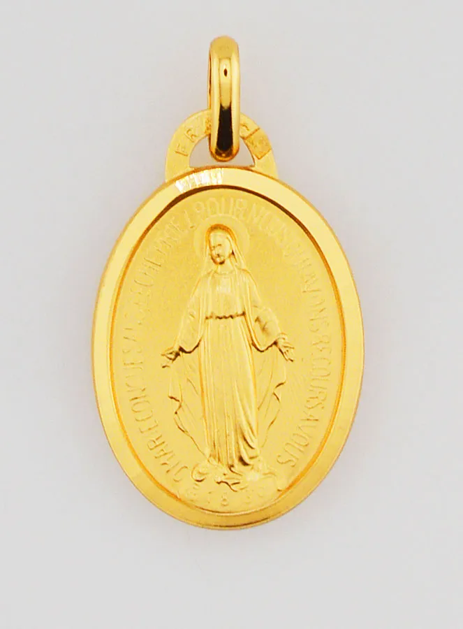 Medaille Maria Wonderdadige Verguld met Rand (pic 3)