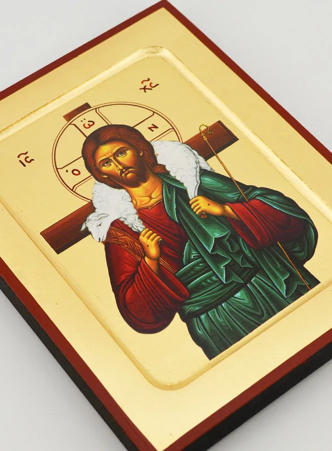 Icoon Byzantijns Jezus Goede Herder (pic 3)