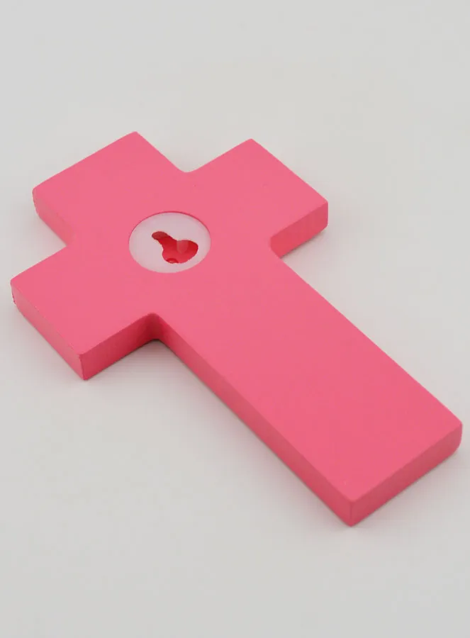 Kruis Hout - Roze (pic 4)