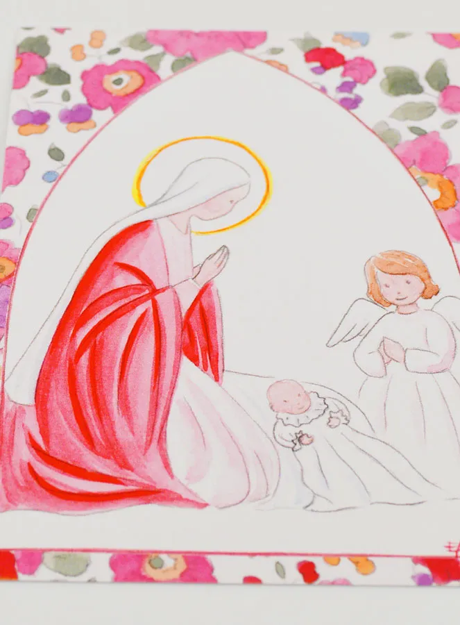 Doop Prentje - Heilige Maria en Beschermengel (pic 2)