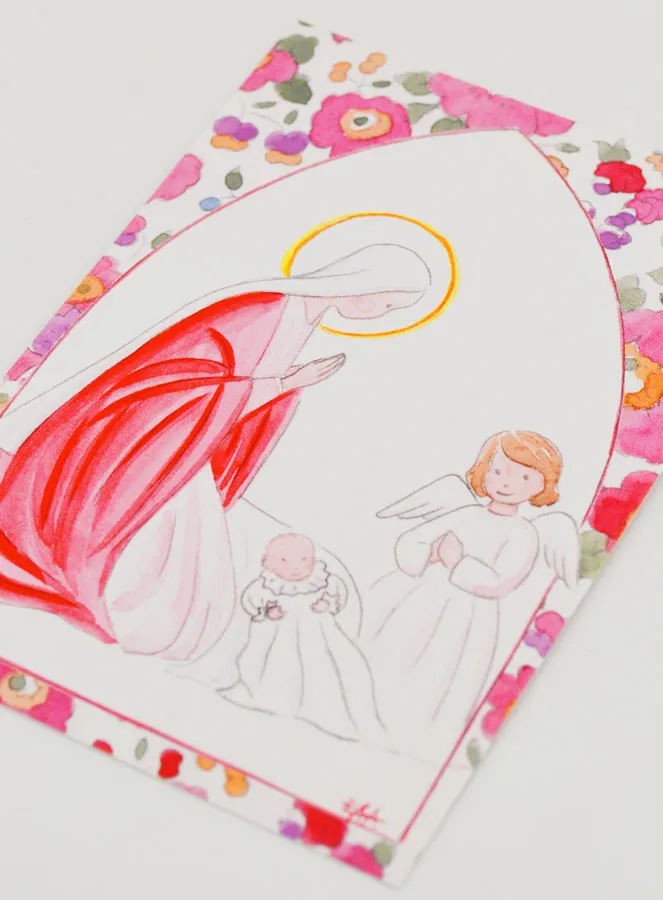 Doop Prentje - Heilige Maria en Beschermengel (pic 4)
