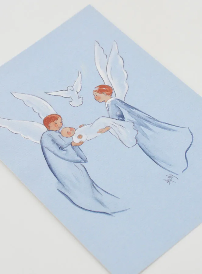 Doop Kaart Engel en Heilige Geest - 10 X 15 cm (pic 3)