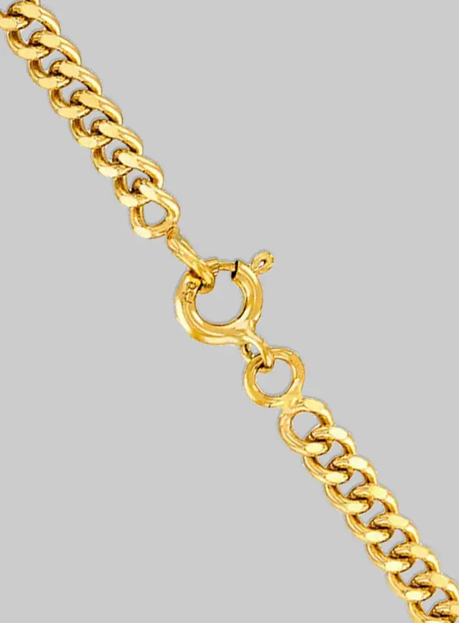 Ketting Gourmet Schakel - Verguld 42 cm (pic 4)