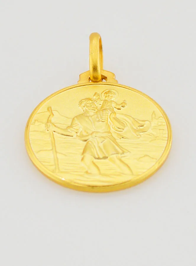Doop Hanger Christoffel Verguld (pic 2)