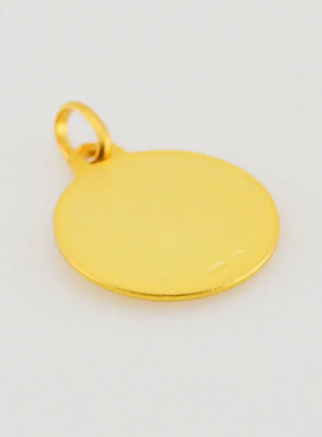 Doop Hanger Heilige Joris Verguld - 18mm (pic 4)
