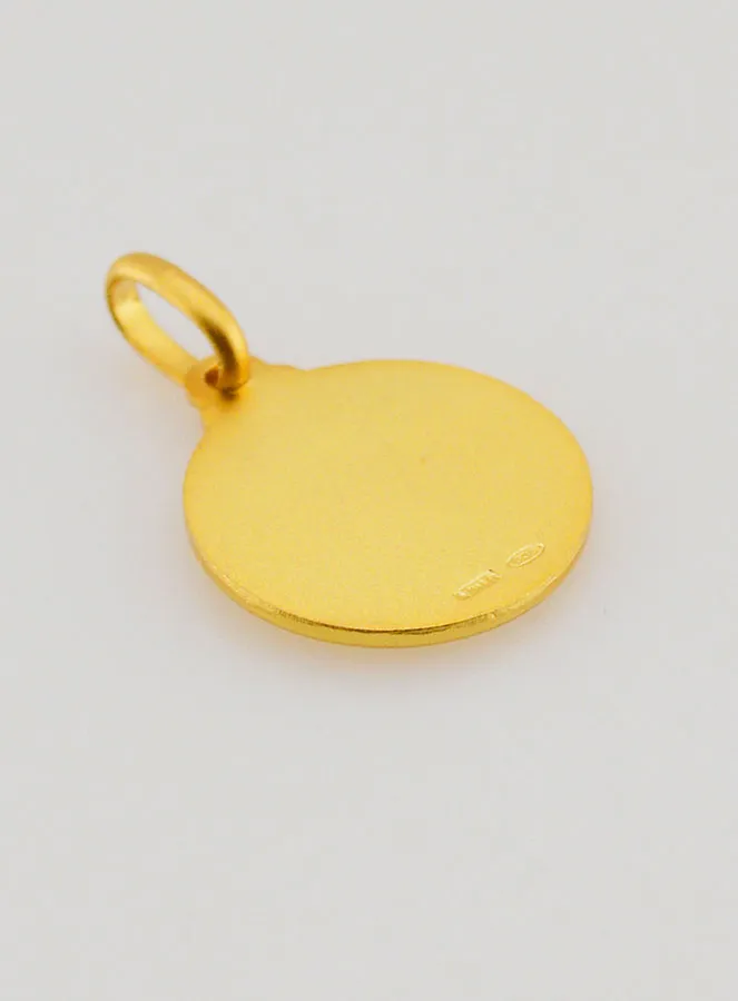 Doopmedaille Duif Heilige Geest Verguld - 14mm (pic 4)