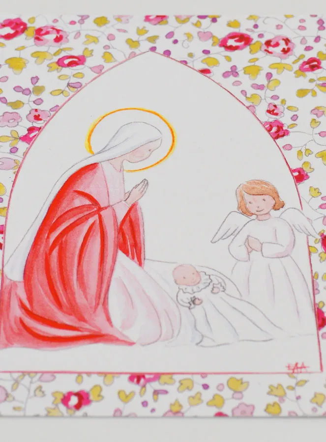 Doop Prent - Heilige Maria en Beschermengel (pic 2)