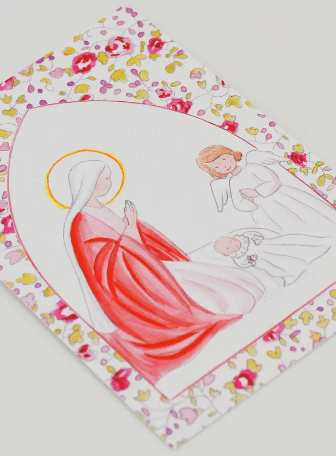 Doop Prent - Heilige Maria en Beschermengel (pic 3)