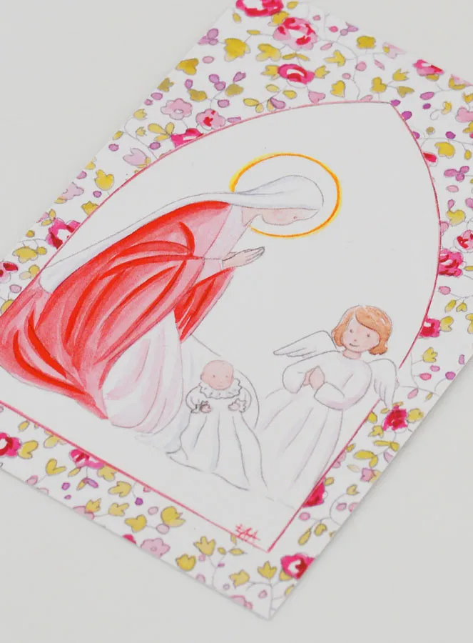 Doop Prent - Heilige Maria en Beschermengel (pic 4)