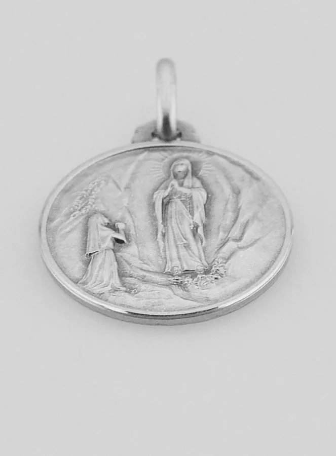 Doop Hanger Onze Lieve Vrouw van Lourdes 925/000 Zilver (pic 2)