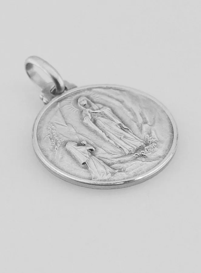 Doop Hanger Onze Lieve Vrouw van Lourdes 925/000 Zilver (pic 3)