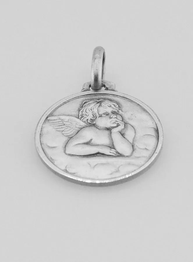 Doop Hanger Bescherm Engel 925 Zilver (pic 2)