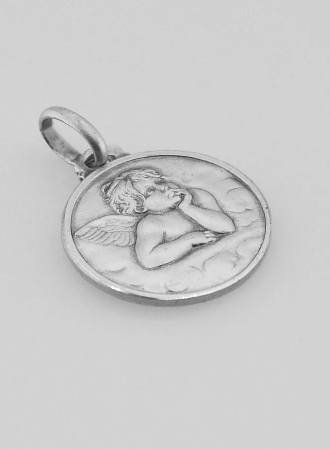 Doop Hanger Bescherm Engel 925 Zilver (pic 3)