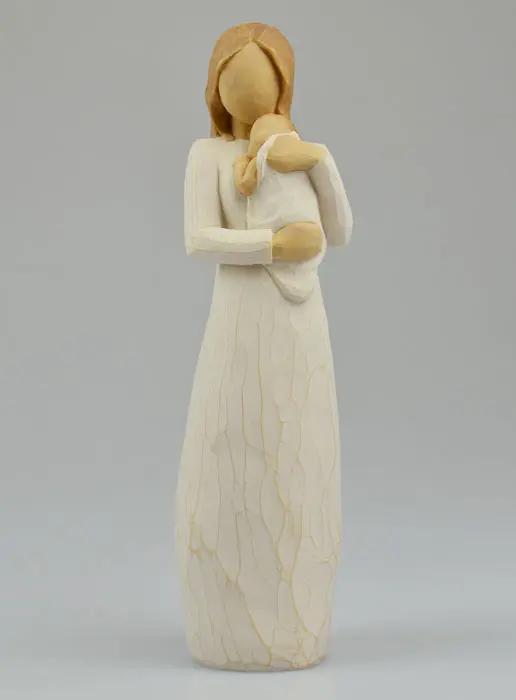 Beeldje Willow Tree - Moeder Maria met Kind - Doop Geschenk (pic 2)