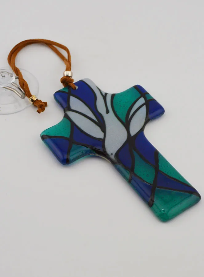 Kruis Heilige Geest Duif Glas (pic 3)