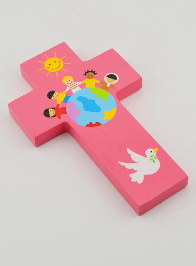 Kruisje Hout Kinderen van de Wereld (pic 3)