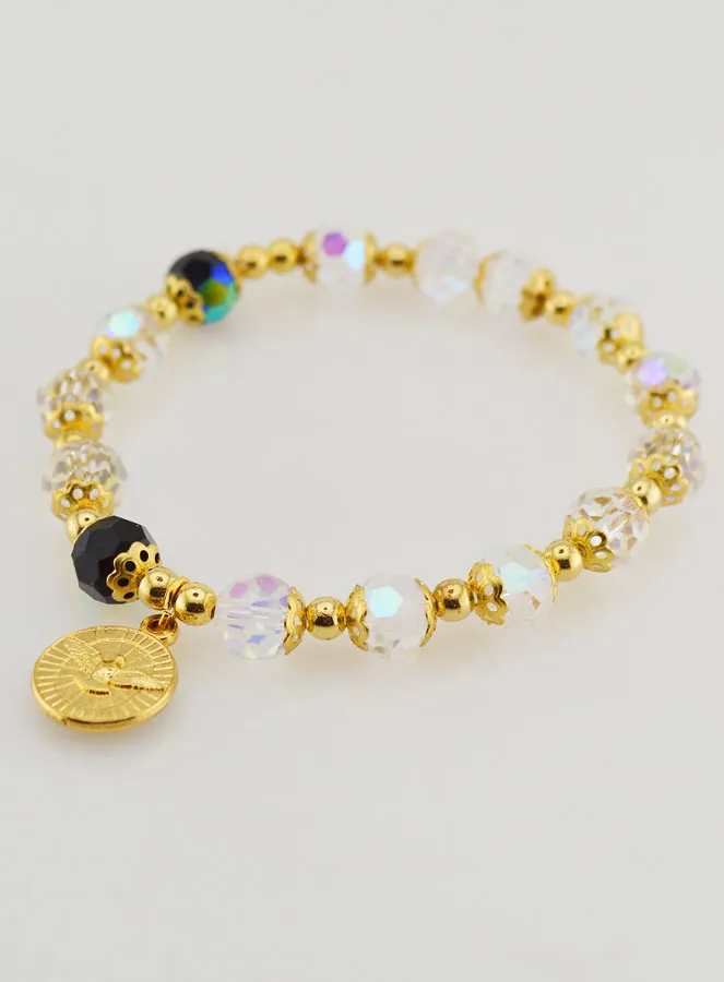 Armband Tientje Kristal Kralen en Goud (pic 4)