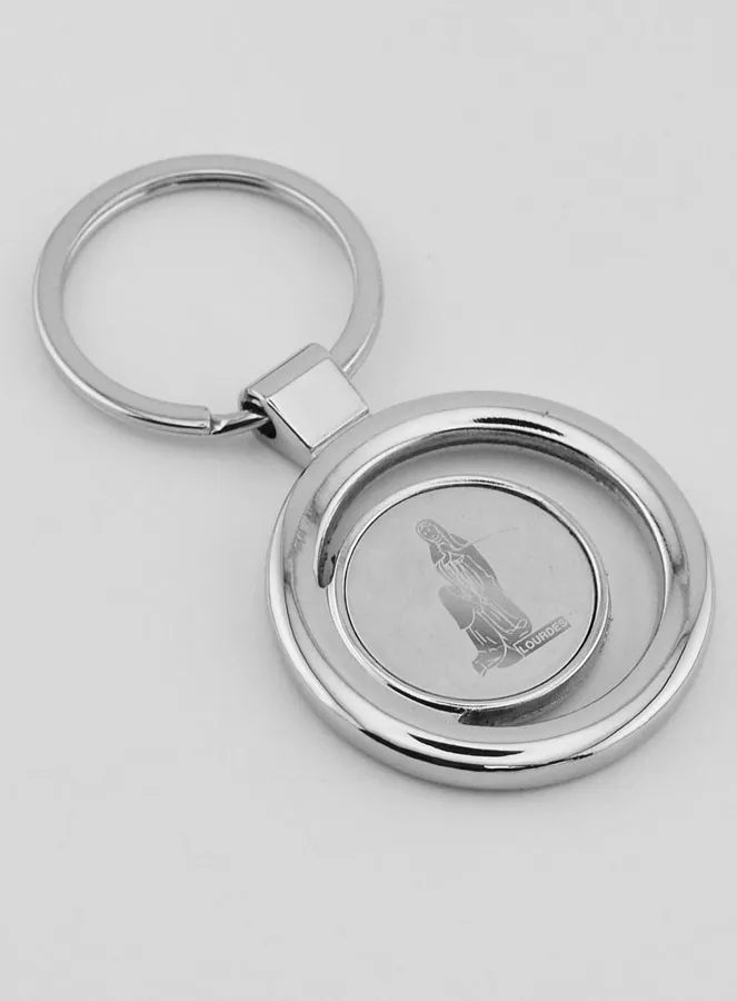 Sleutelhanger Onze-Lieve-Vrouw van Lourdes - 4 cm (pic 3)