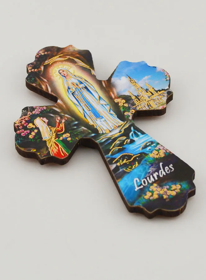 Magneet Kruis Maria van Lourdes (pic 3)