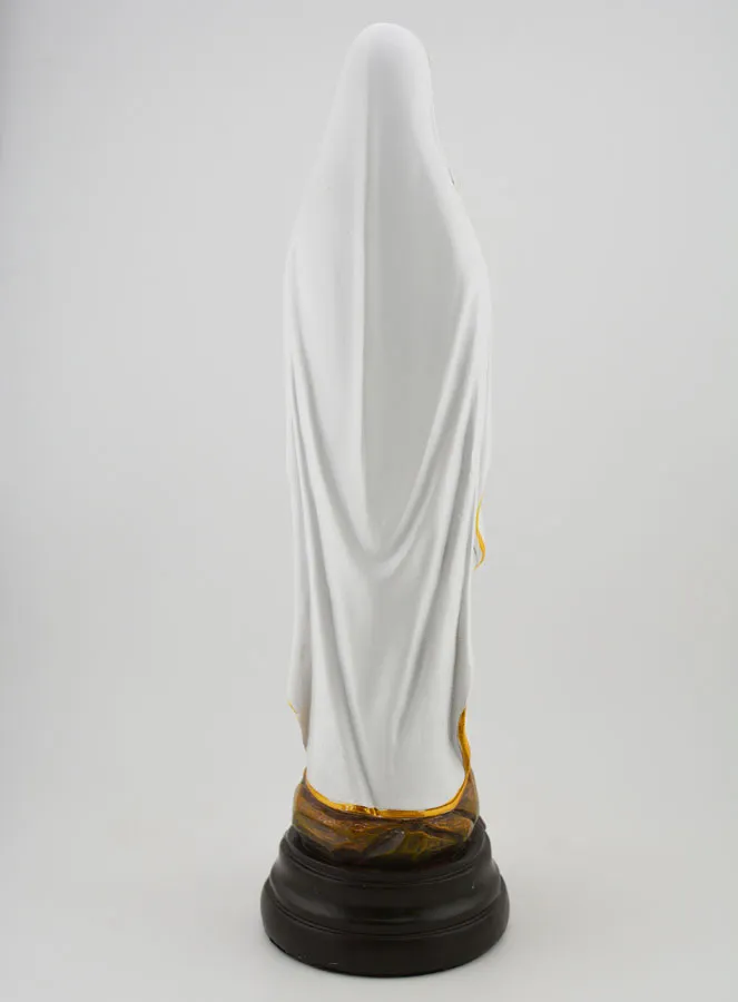 Beeld Maria van Lourdes op Voetstuk - 30 cm (pic 4)