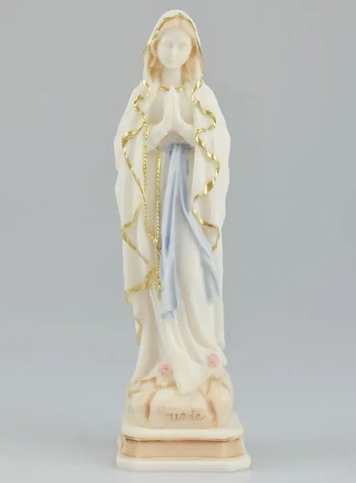 Beeld Maria van Lourdes van Albast - 20 cm (pic 2)