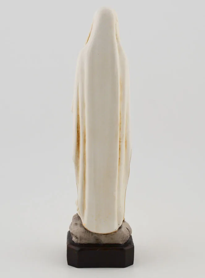 Polychroom Beeld Maria van Lourdes op Voetstuk - 15 cm (pic 4)