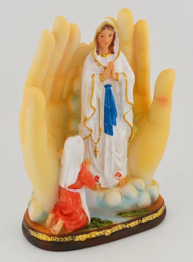Beeld met Verlichting Onze Lieve Vrouw van Lourdes - 14 cm (pic 3)