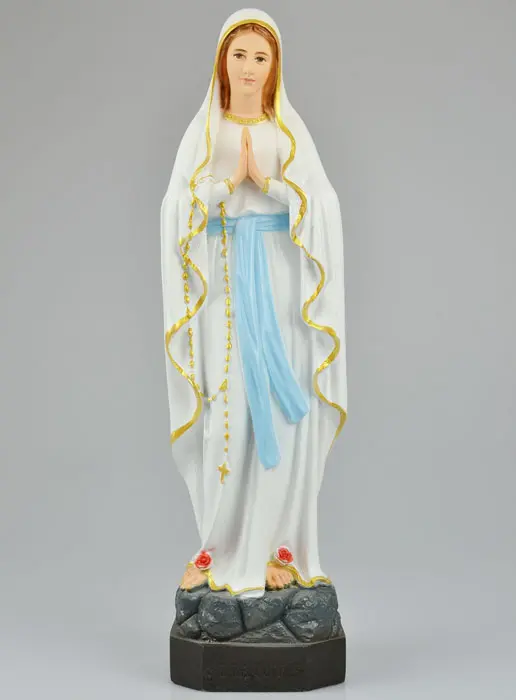 Beeld Maria van Lourdes Polychroom - 40 cm (pic 2)