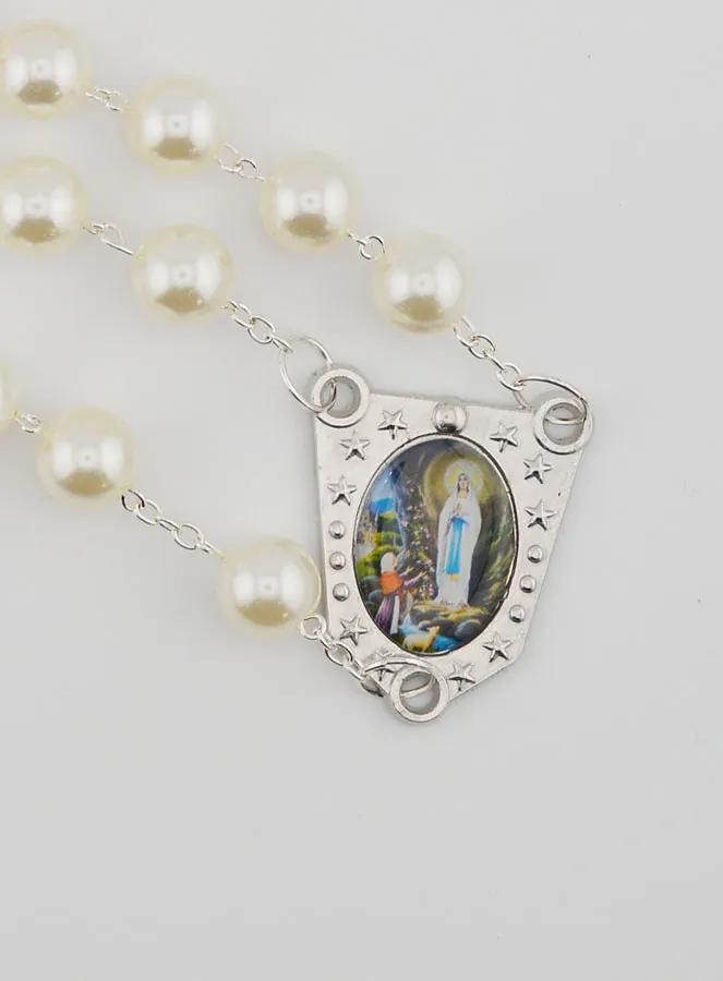 Lange Rozenkrans van Parelmoer Kralen 80 cm (pic 4)