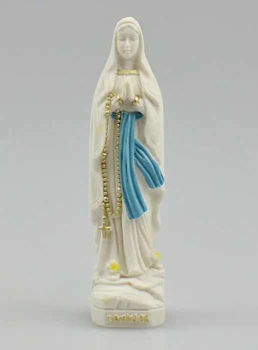 Beeldje Maria van Lourdes met Sluier - 7 cm (pic 2)