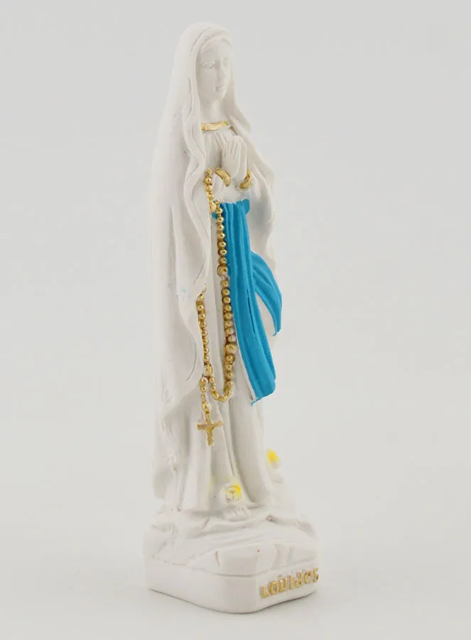 Beeldje Maria van Lourdes met Sluier - 7 cm (pic 3)