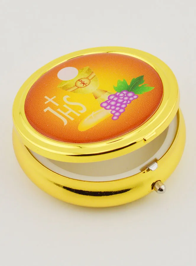 Hostie-doosje Oranje - Kelk Bloed en Lichaam van Jezus (pic 4)